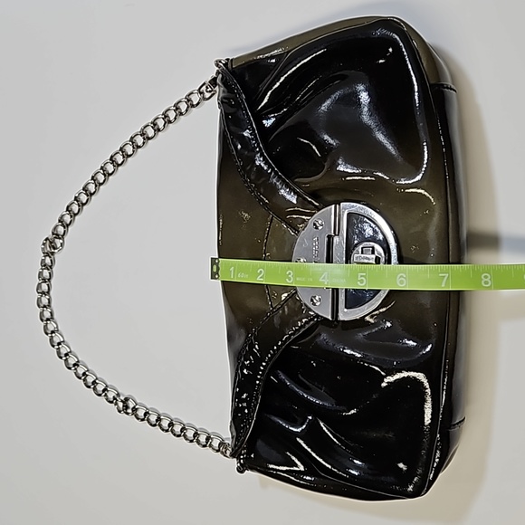 Elliot Luca army green shoulder bag silver chain New women's - Picture 6 of 15